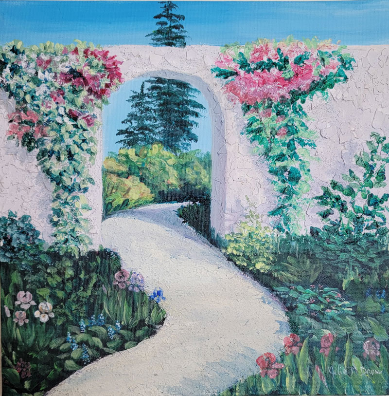 JulieDrew GardenWall Acrylic 10x10in