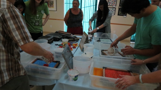 Papermaking Workshop at Kaleido Arts Festival, Sept 2015